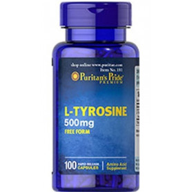 Tyrosine 500mg - 100 Capsules