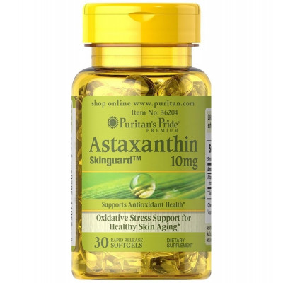 NATURAL ASTAXANTHIN 10mg - 30 SOFTGELS