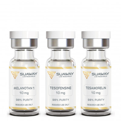 MELANOTAN-1 - 10 VIALS, TESOFENSINE - 10 VIALS, TESAMORELIN 10 VIALS
